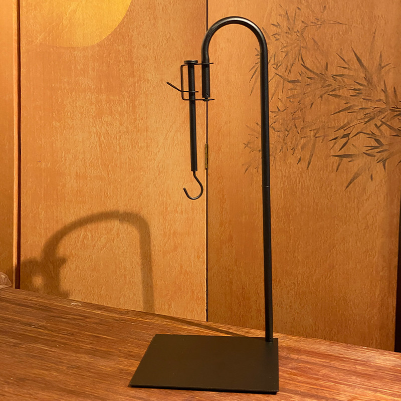 自在钩免安装挂钩台式茶道桌面可调节日式家用吊钩围炉煮茶配件