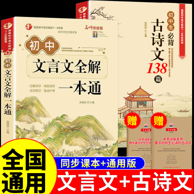 2025初中必背古诗词和文言文全解