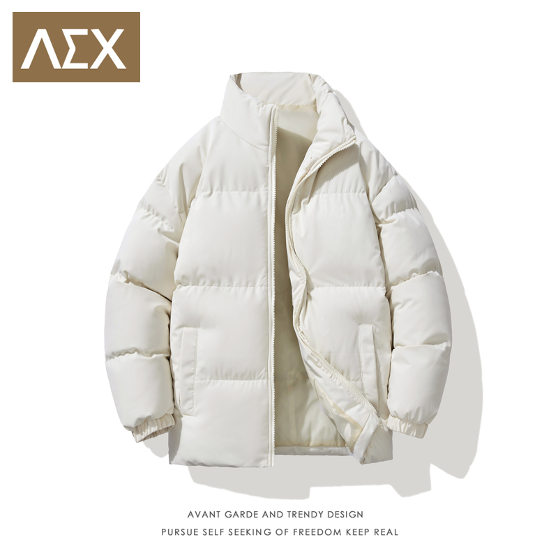 AEX立领羽绒棉服男士冬季2022新款日系潮牌轻薄短款冬装棉衣外套
