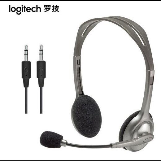 罗技H110  双孔台式机 学习 音乐耳机
