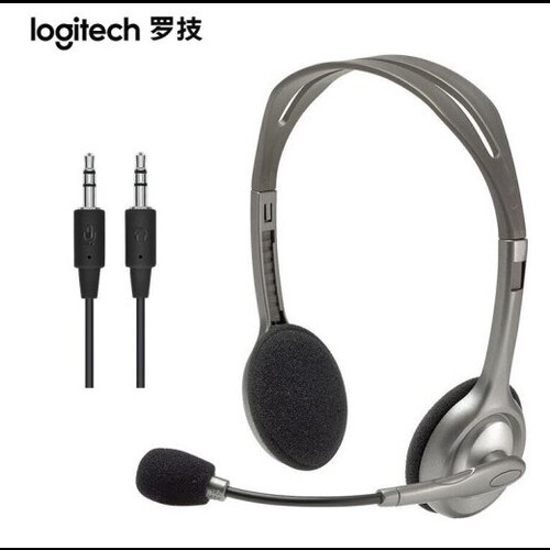罗技H110  双孔台式机 学习 音乐耳机