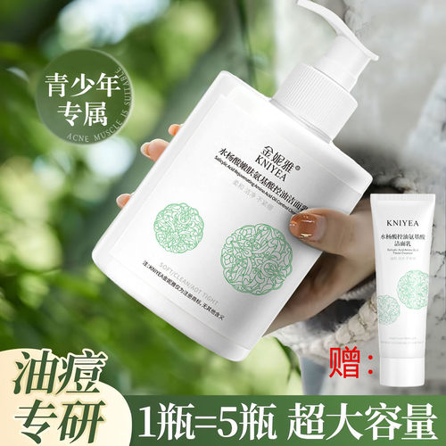 积雪草氨基酸洗面奶清洁控油祛痘