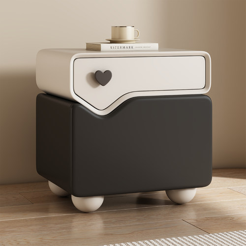 2025实木烤漆床头柜简约现代风