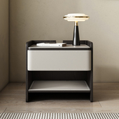 全实木床头柜收纳盒 简约现代家用卧室家具 别致轻奢小茶几