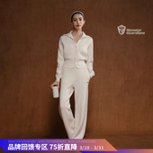 Monster Guardians恣意系列女子秋冬休闲亲肤保暖运动针织长裤