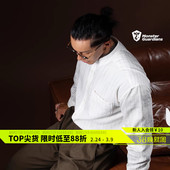 衬衫 N系列春夏老钱风亚麻休闲透气立领长袖 男 Guardians Monster