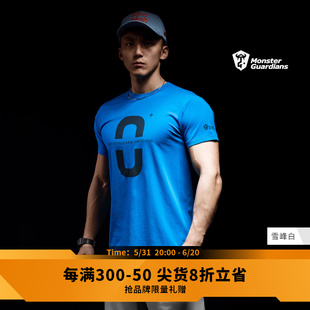 Guardians 潮牌印花健身T恤 运动短袖 Monster 男夏季 运动上衣新款