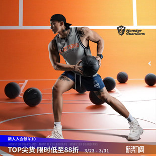 黑灰撞色设计篮球健身衣服 运动背心男宽松无袖 Monster Guardians