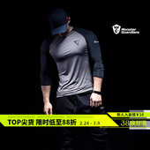 长袖 男子轻量速干训练健身修身 高弹运动T恤 Guardians Monster