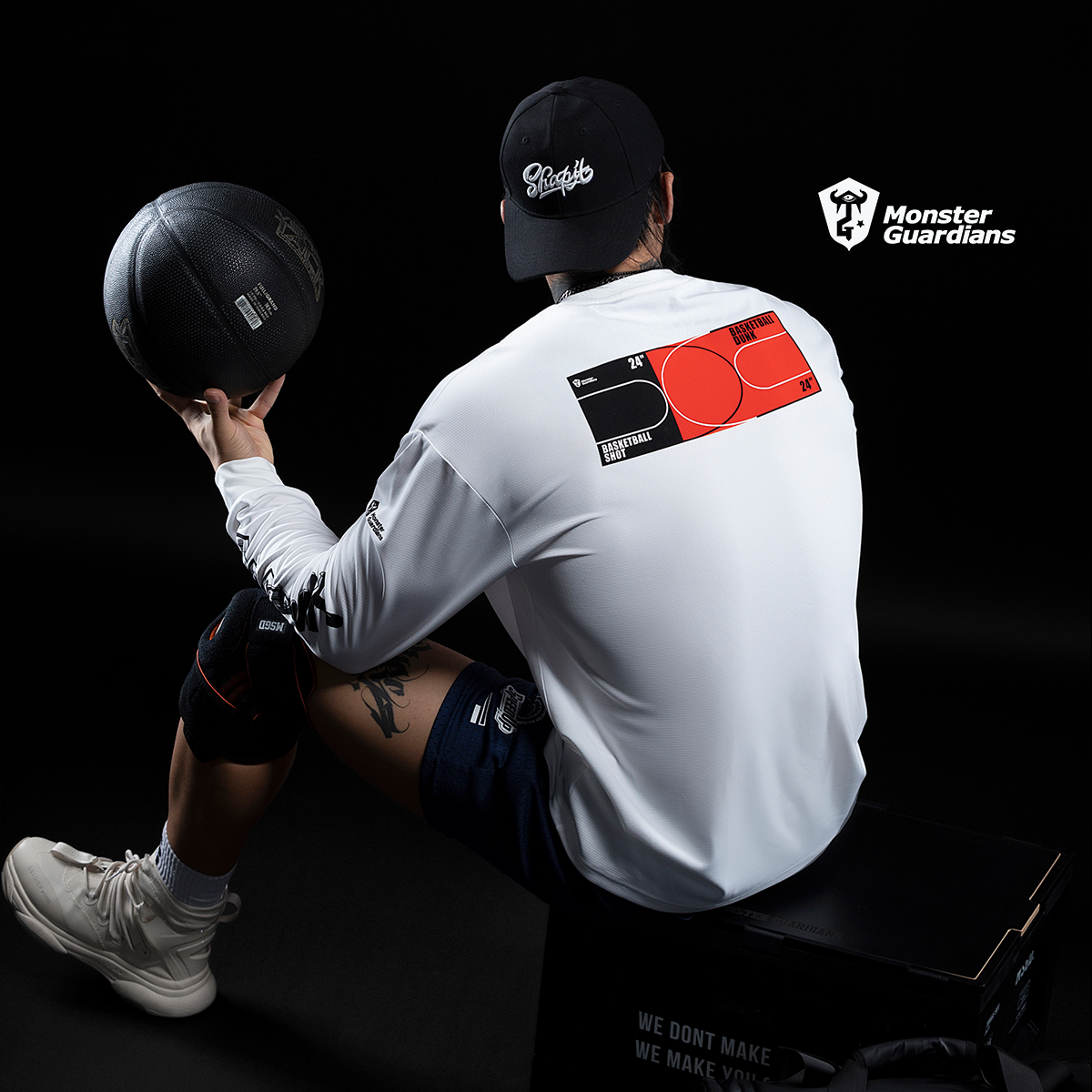 MonsterGuardians网眼篮球长袖