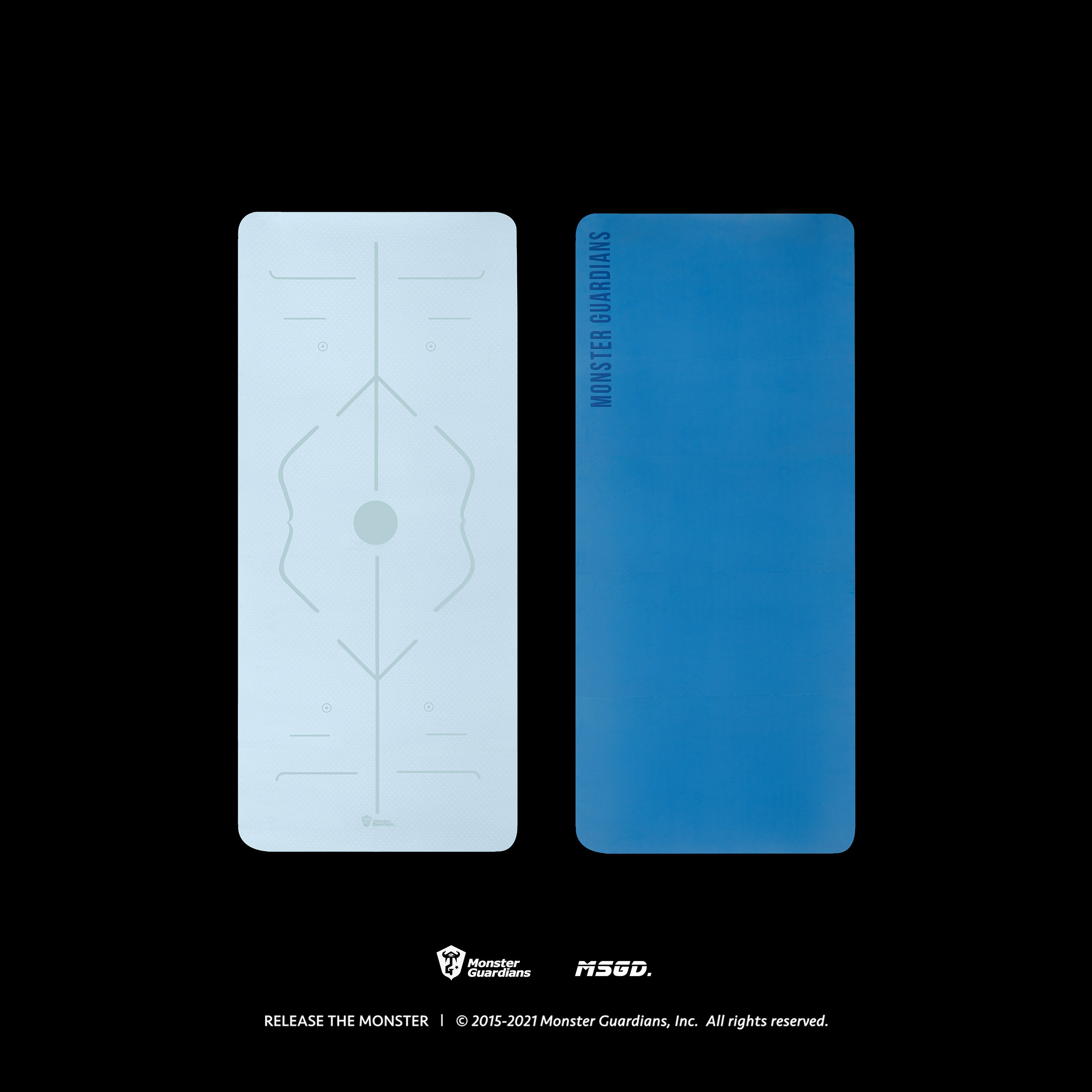 Monster Guardians  品牌定制TPEE专业健身天空蓝瑜伽垫|ruв категории движение/йога/фитнес/фанаты товаров, других спортивных товаров - от Buy2taobao.com для оказания профессиональной услуги покупки агента Taobao