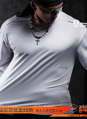 Monster Guardians极点科技系列男子夏季UPF300+防晒宽松长袖T恤