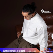 衬衫 N系列春夏老钱风亚麻休闲透气立领长袖 男 Guardians Monster