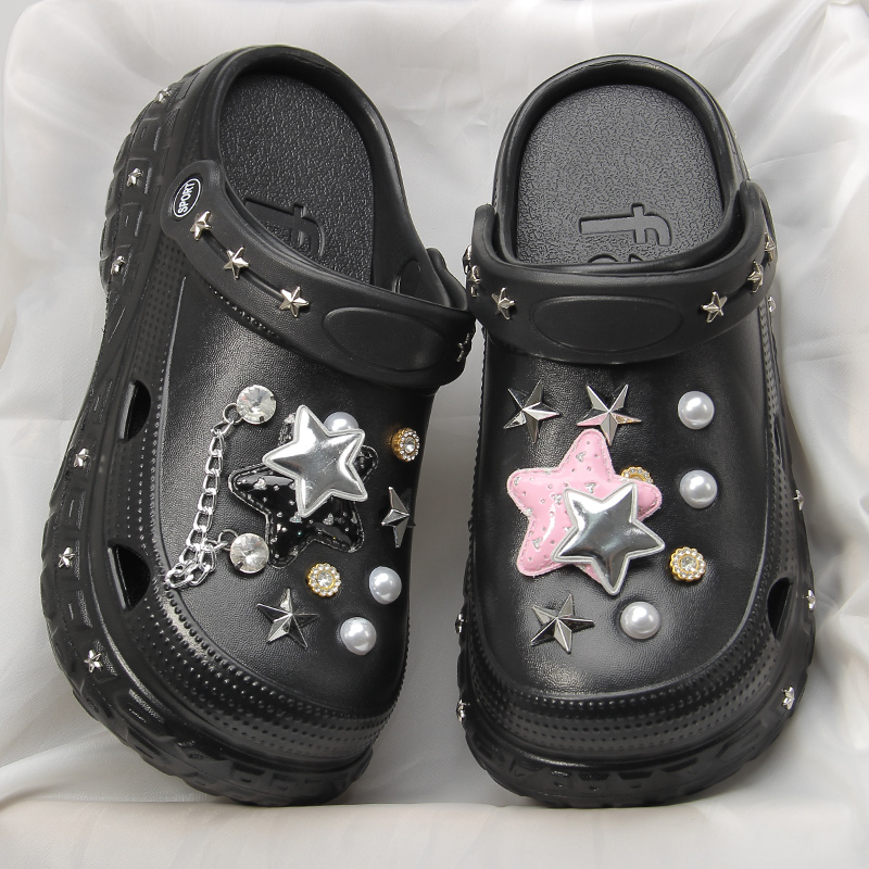 漫巴厘镂空EVA厚底防滑DIY洞洞鞋