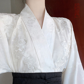 汉服女 改良款 言然原创海棠马面裙飞机袖 上衣中国风交领衬衣新中式