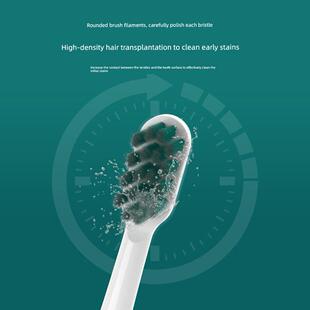 适配歌露白电动牙刷头雅萌成人情侣通用替换头杜邦柔软刷毛5支装