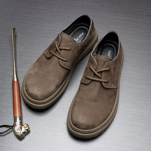 真皮鞋子男士秋季时尚透气