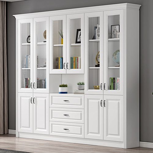 定制书柜落地简约现代客厅置物