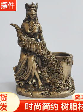 希腊天使财富女神树脂摆件