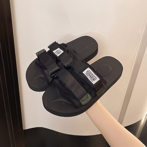 2026年新款厚底一字拖夏升级版情侣简约外穿韩版ins网红沙滩拖鞋