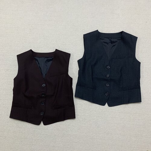 Th同款 2025早春新品女装 羊毛法兰绒单排扣修身马甲 O0801105