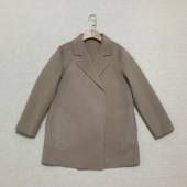 2024秋冬新品 女装 双面羊毛羊绒翻领短款 大衣长外套 K0701412