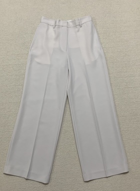 Th专柜同款 2025春夏新品女装 三醋酯纤维混纺直筒长裤 O1109224