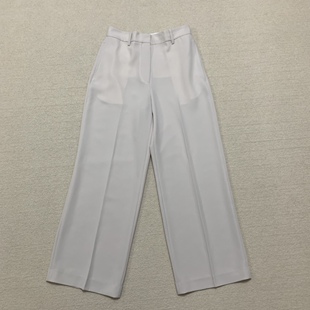 三醋酯纤维混纺直筒长裤 女装 O1109224 2025春夏新品 Th专柜同款