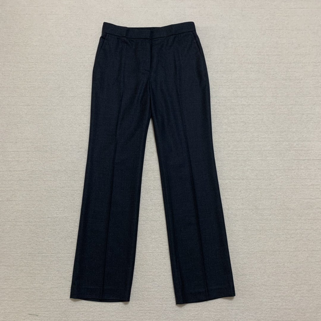 [Good Wool]Th 2025秋冬新品女装 法兰绒羊毛直筒长裤 N0801206