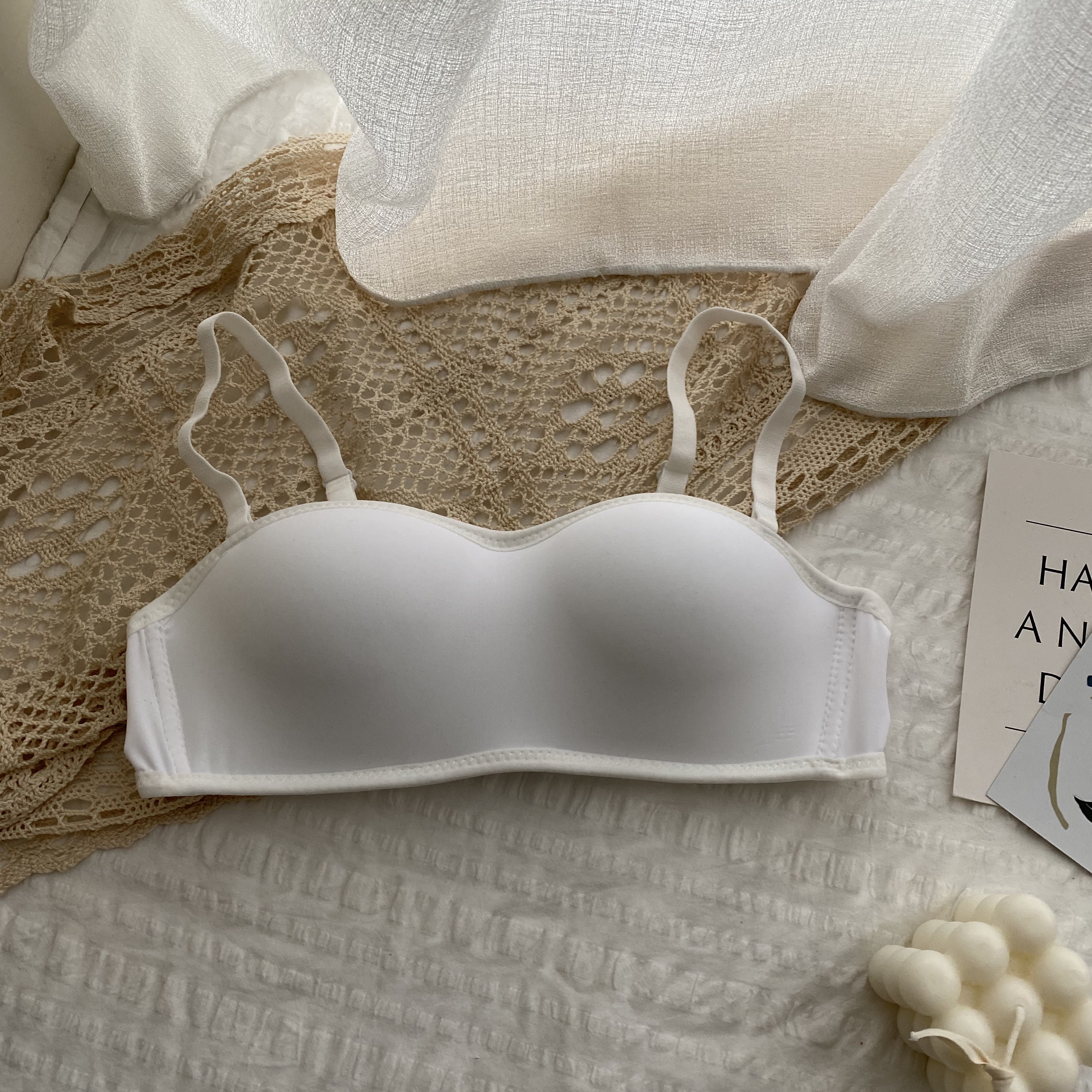 Real price no steel ring small chest gathered bra anti slip bra removable Strapless invisible underwear