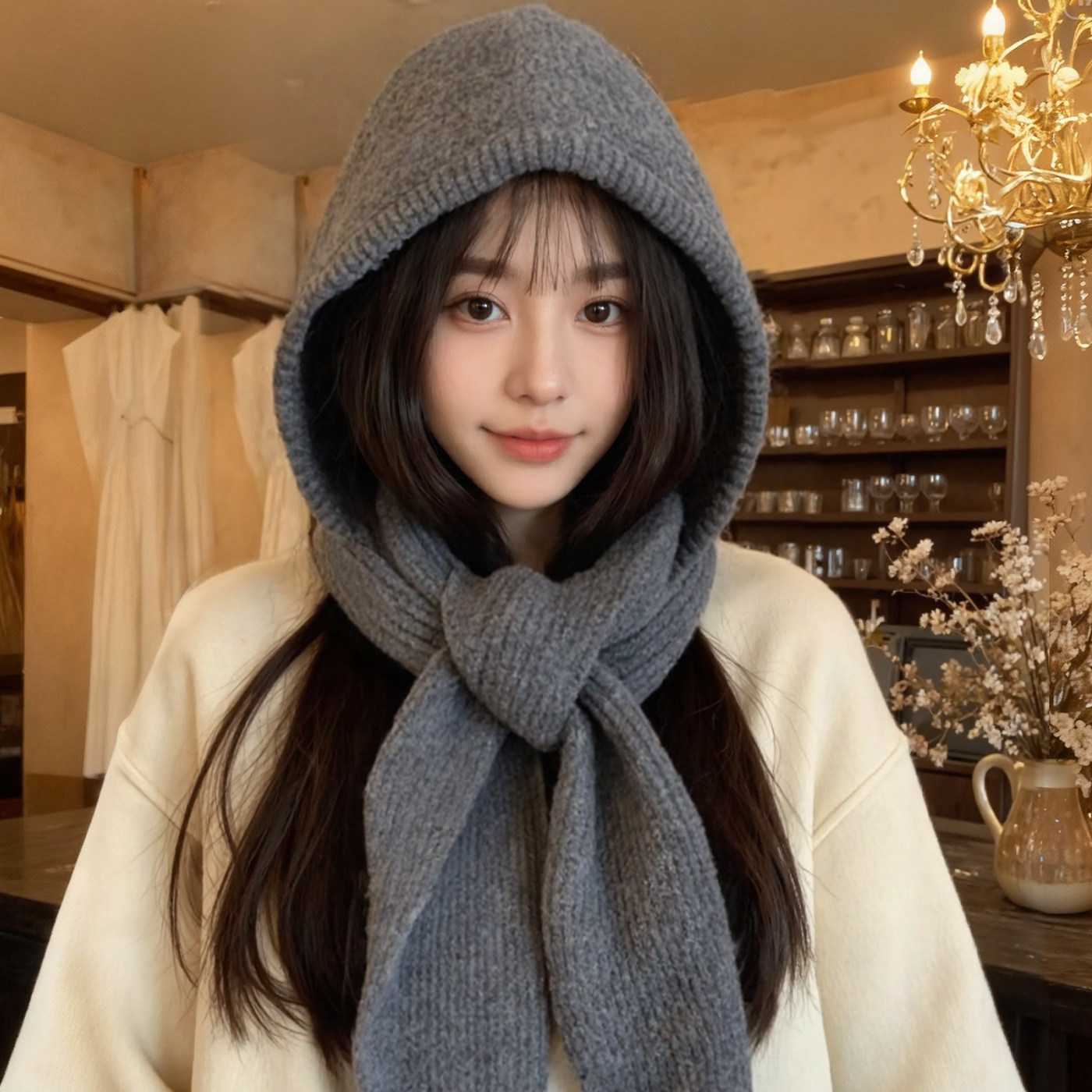 不起球不扎头无静电保暖强加厚