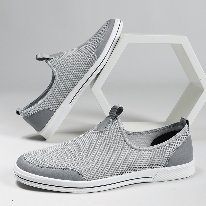 夏季男鞋2023新款一脚蹬休闲网鞋