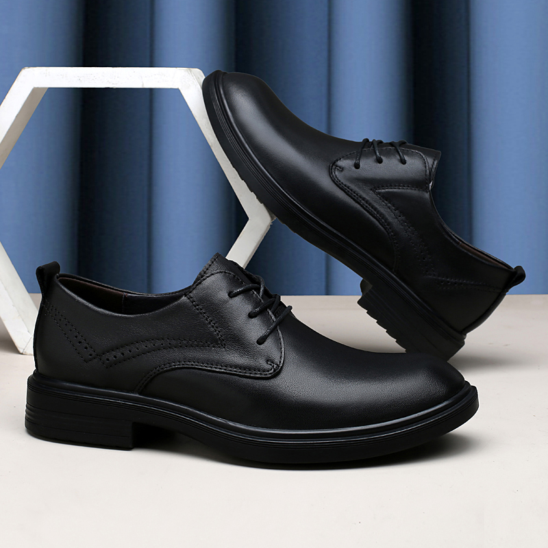 46码皮鞋男夏真皮透气商务休闲鞋47男士肥脚上班正装男鞋特大码48