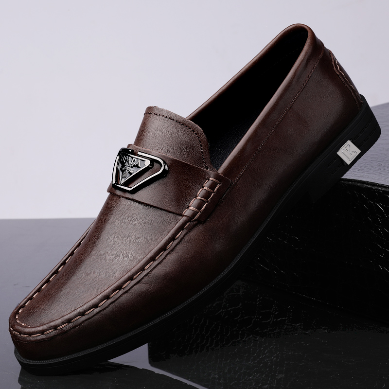 37码男鞋春夏真皮小码休闲皮鞋36码男士一脚蹬豆豆鞋男款38驾车鞋