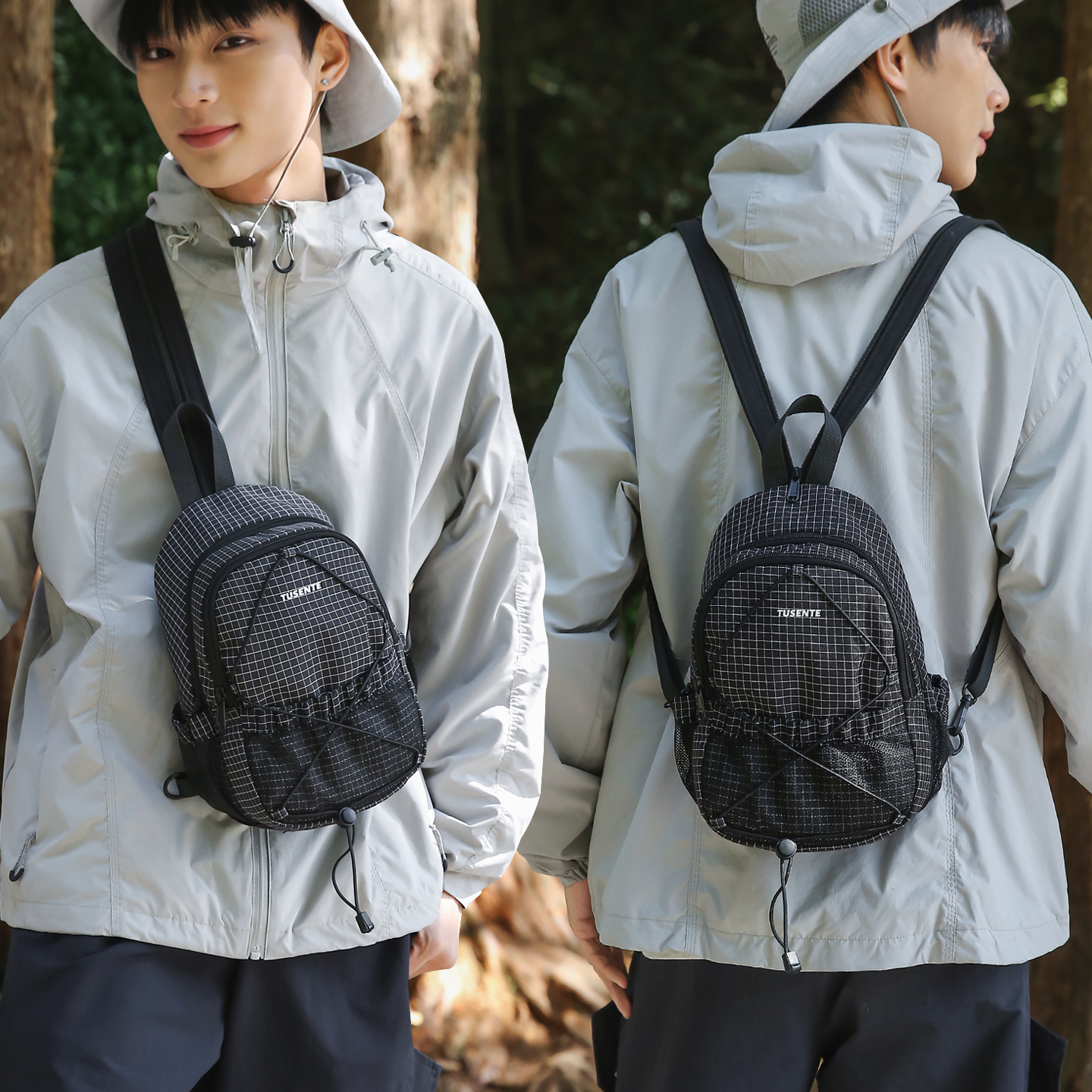 牧司户外多功能防水双肩背包