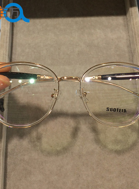 Suofeia超大框透明厚边框52码997嘻哈配近视眼镜女个性时尚潮2019
