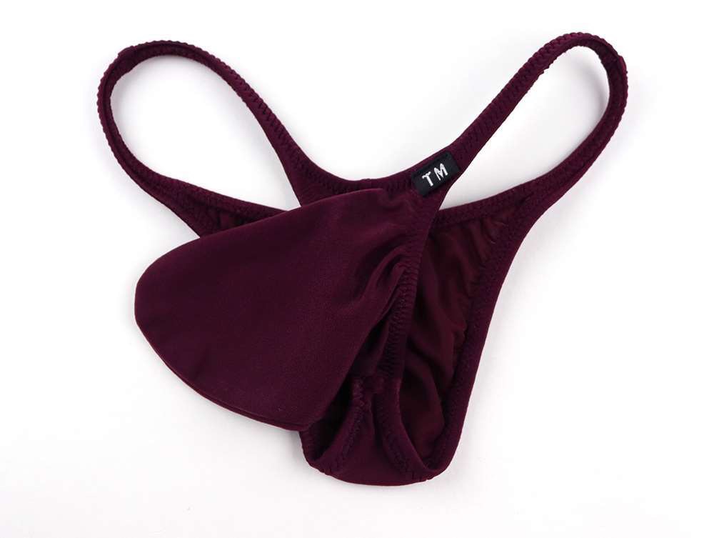 新款男士大囊袋三角内裤男生时尚低腰激凸象鼻三角低腰透气大弹力