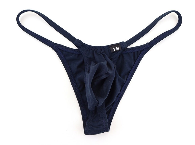 男士三角裤棉质内裤低腰U凸囊袋性感窄边薄款透气高弹力 男式三角