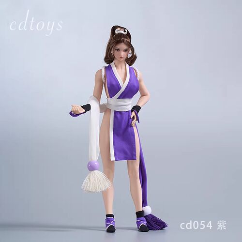 现货cdtoys cd054 1/6女兵人衣服 不知火舞cosplay服装 适合包胶
