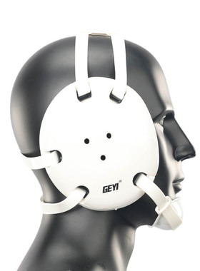 GEYI摔跤护耳,柔术护耳格斗护耳.配下巴杯白色(成人款&青年款）