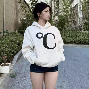 weatherfree国潮秋冬卫衣男女情侣卫衣上衣服连帽重磅加绒套头