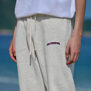 weatherfree秋冬新品长裤加绒男女长裤运动裤宽松裤修身版型裤