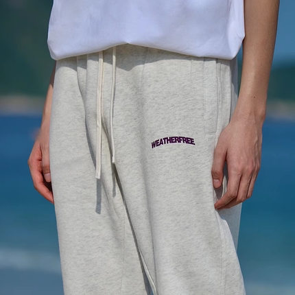 weatherfree秋冬新品长裤加绒男女长裤运动裤宽松裤修身版型裤