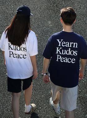 WEATHER FREE夏季日系短袖新款情侣装印花短袖t恤重磅情侣装短袖