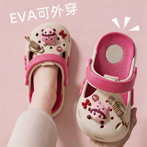 儿童洞洞鞋女童2026新款防滑防臭