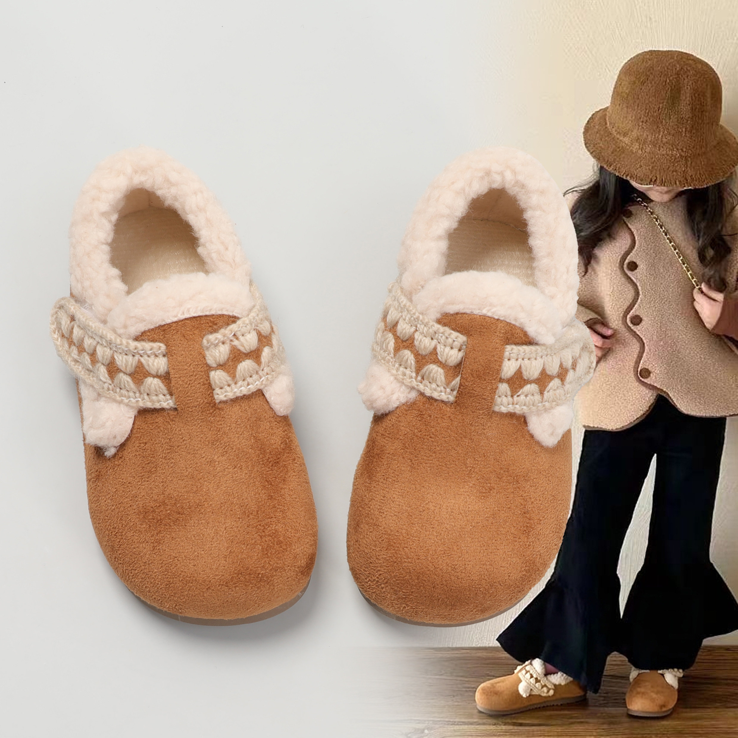 女童勃肯棉鞋2025秋冬新款加绒保暖休闲鞋软底防滑潮酷百搭雪地鞋,童鞋/婴儿鞋/亲子鞋,棉鞋,淘宝优惠券,粉丝福利购,淘宝优惠卷