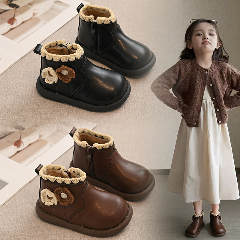 女童靴子2025冬季儿童鞋子女宝公主短靴小皮鞋二棉加绒马丁靴棉靴,童鞋/婴儿鞋/亲子鞋,棉靴,淘宝优惠券,粉丝福利购,淘宝优惠卷