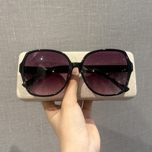 复古时尚茶色大框显脸小墨镜女款