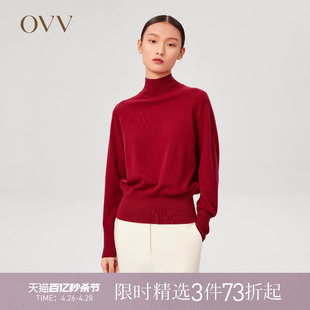 OVV秋冬热卖 GNZRJ41110A 针织衫 羊绒高领连肩罗纹长袖