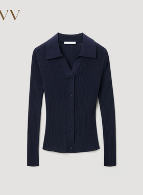 OVV春夏热卖女装丝棉混纺经典舒适柔软长袖针织开衫外套